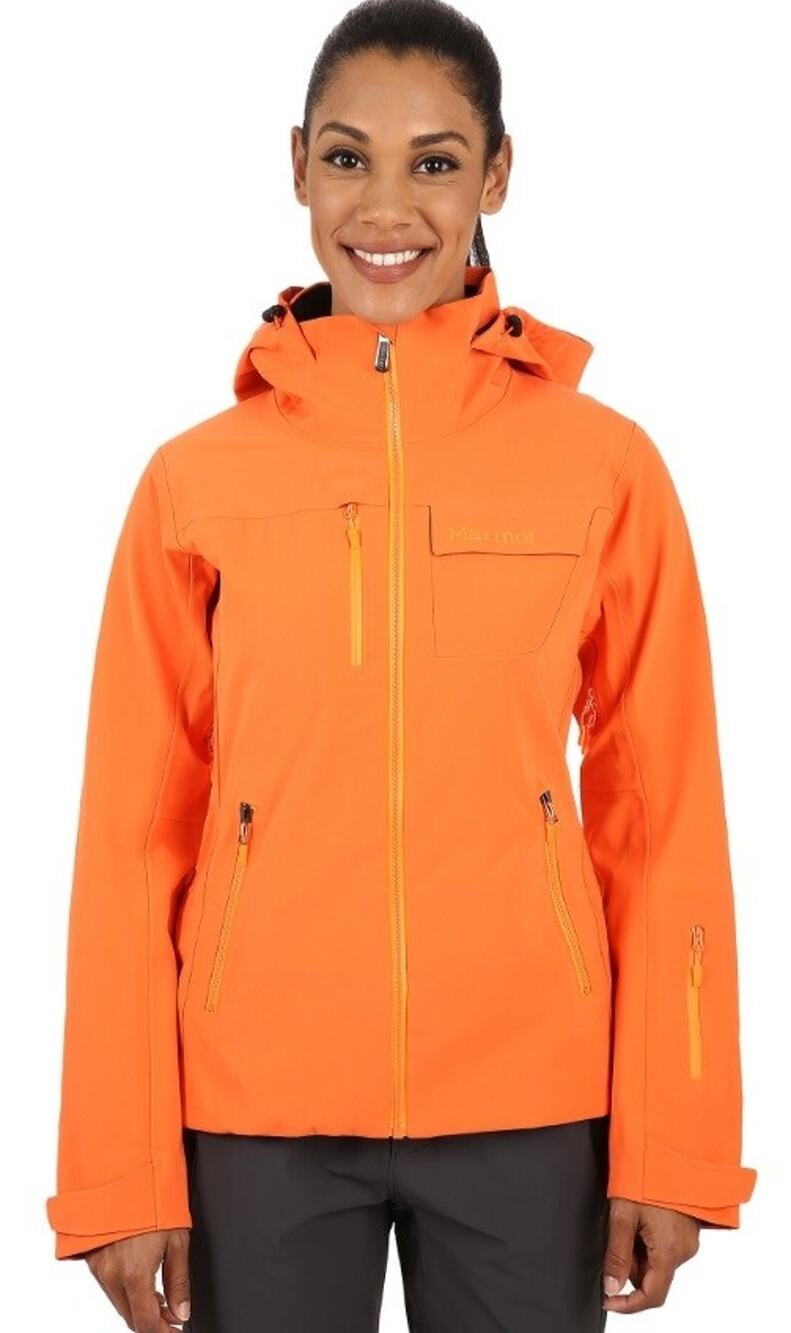 Marmot Womens Full Zip Long Sleeve Track Jacket Orange Coral Size X-Large